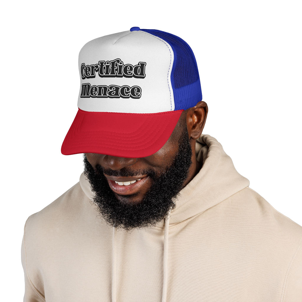 Certified Menace Trucker Cap - Black and White