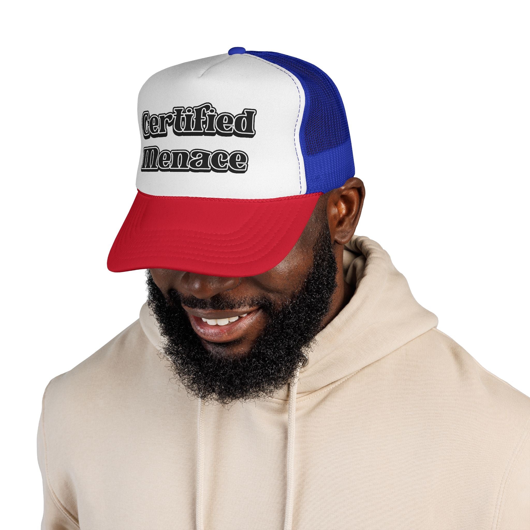 Certified Menace Trucker Cap - Black and White