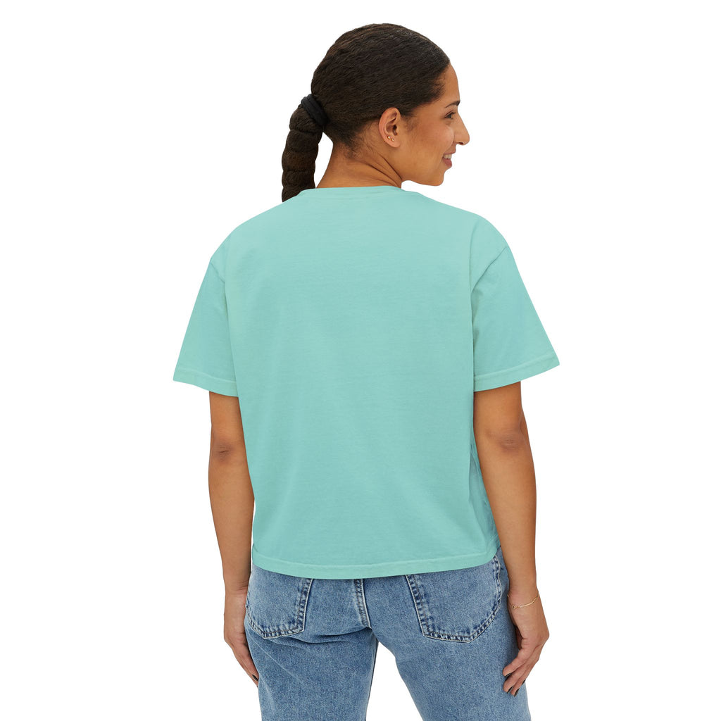 I Am Delight Unicorn Boxy Tee — Cute Rainbow Graphic Women’s Shirt