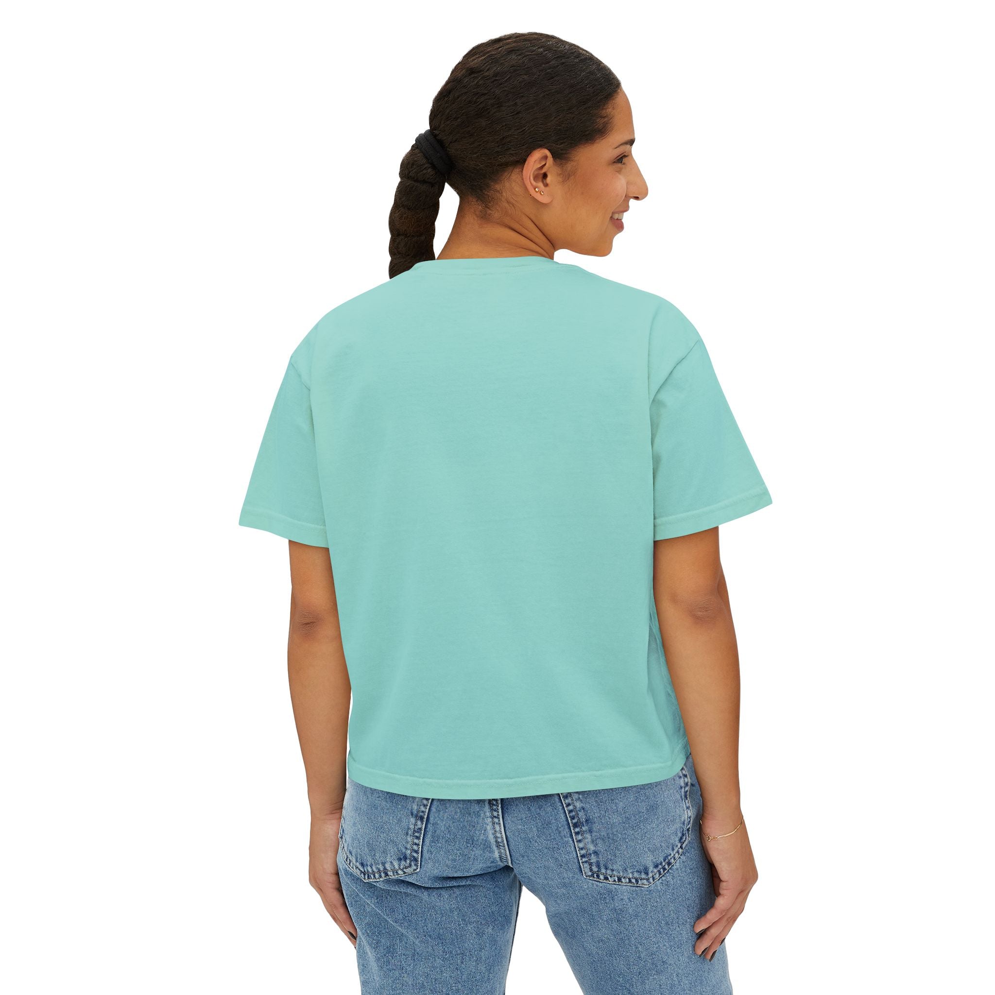 I Am Delight Unicorn Boxy Tee — Cute Rainbow Graphic Women’s Shirt