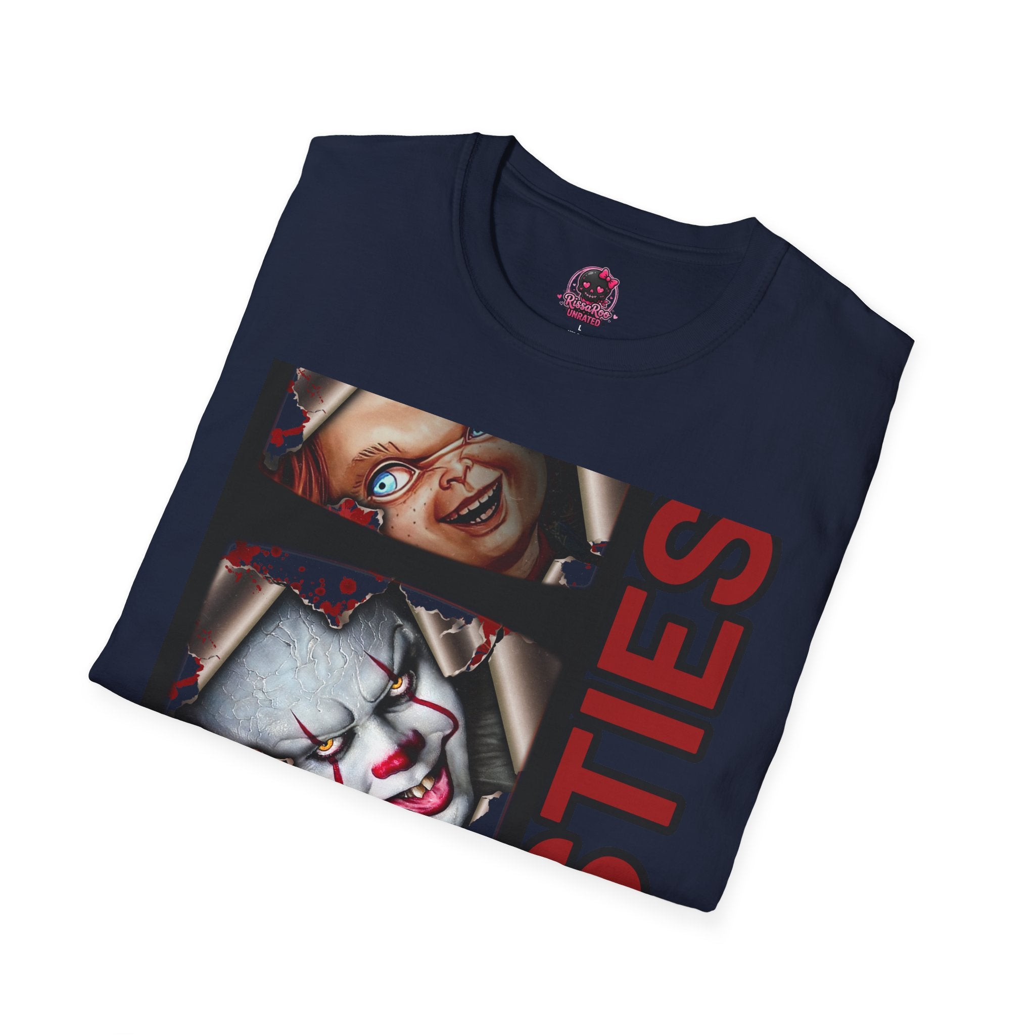 Horror Besties T‑Shirt — Creepy Faces Graphic Tee