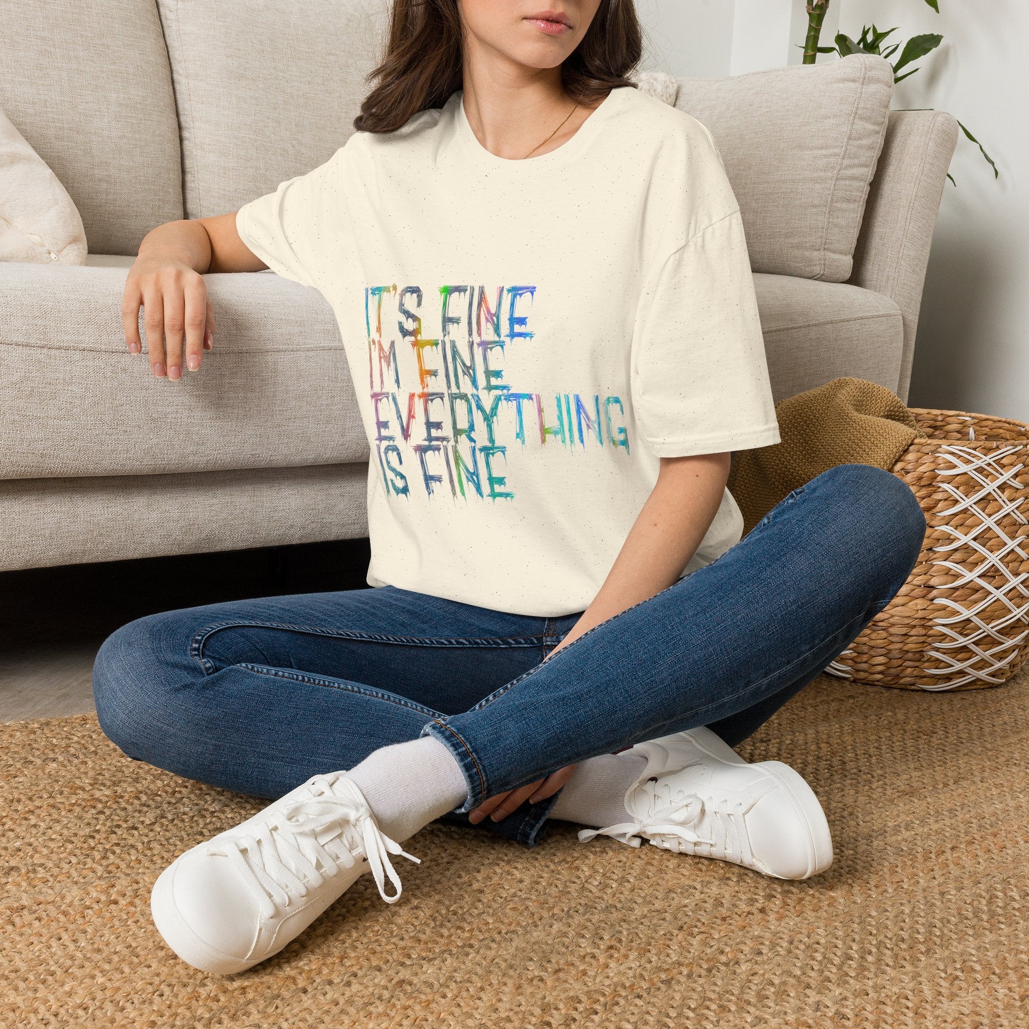 I'm Fine, It's Fine - Drip Color T-Shirt