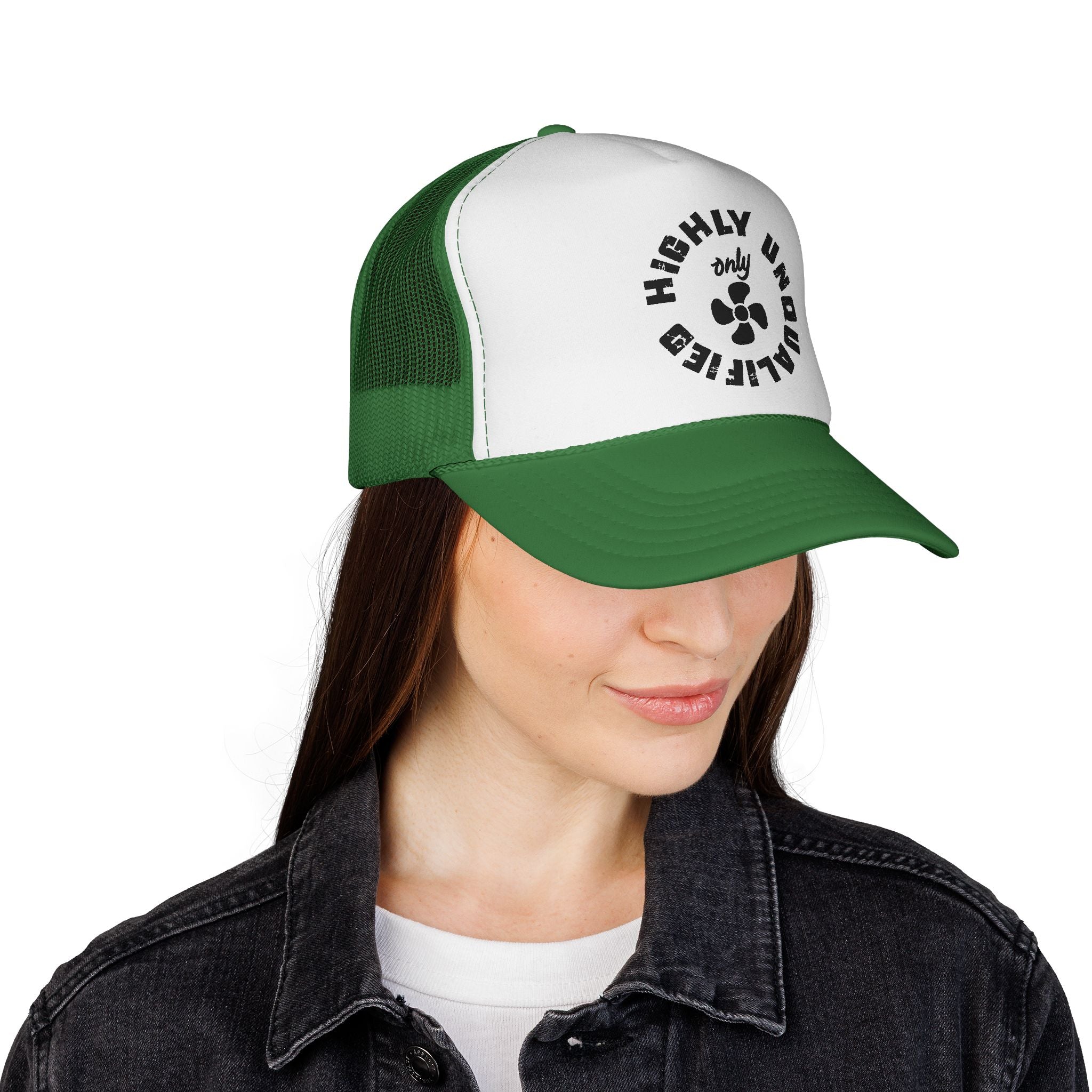 Highly Unqualified Trucker Cap
