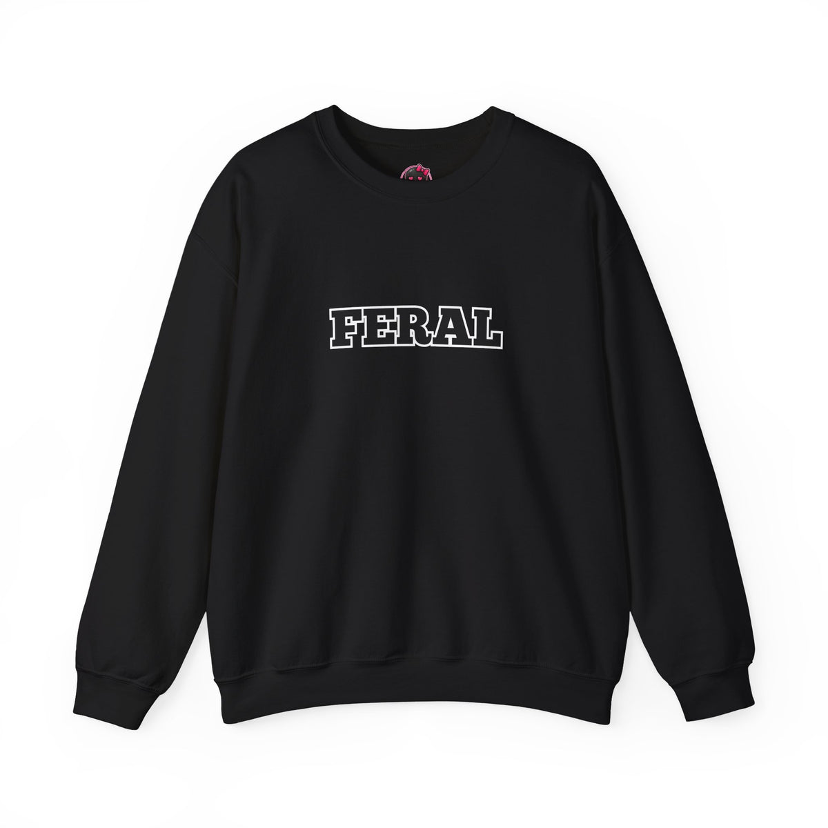 Feral Crewneck Sweatshirt – Bold Text Graphic Pullover