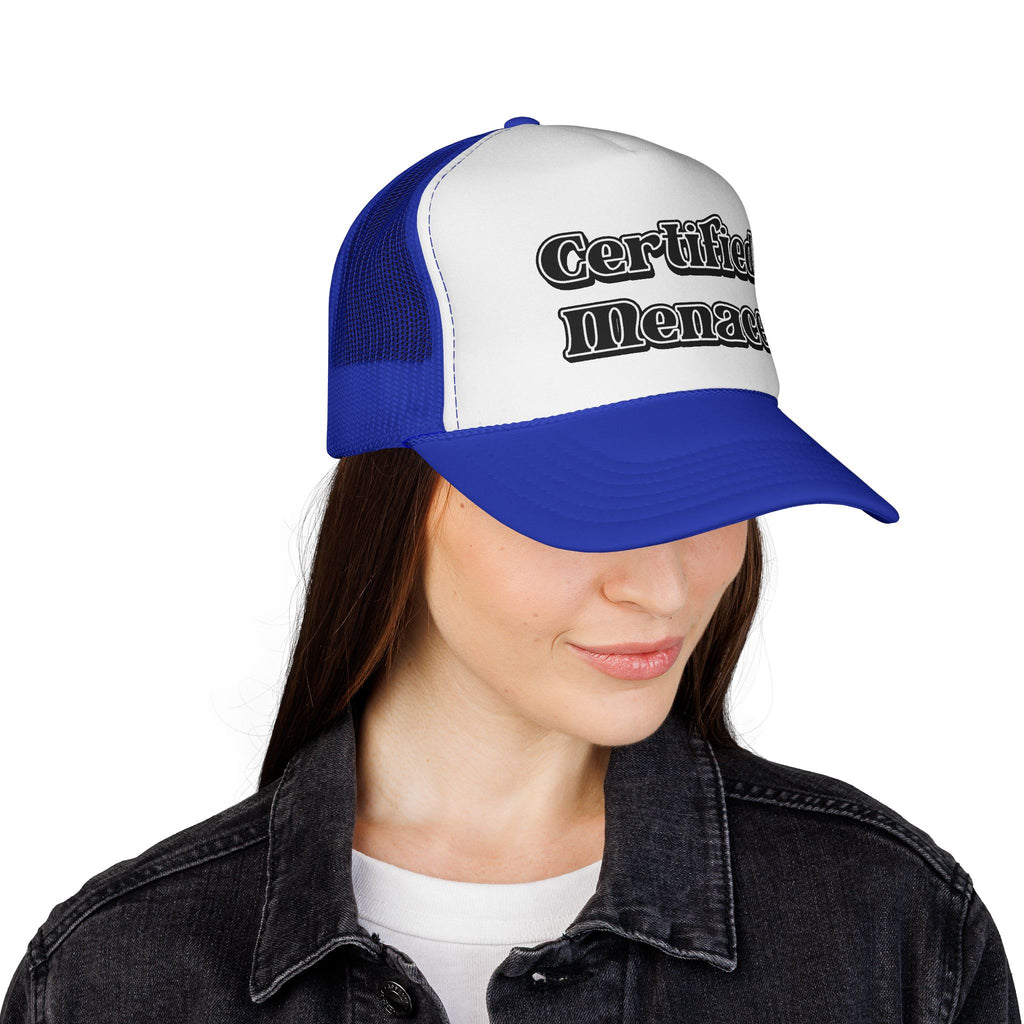 Certified Menace Trucker Cap - Black and White