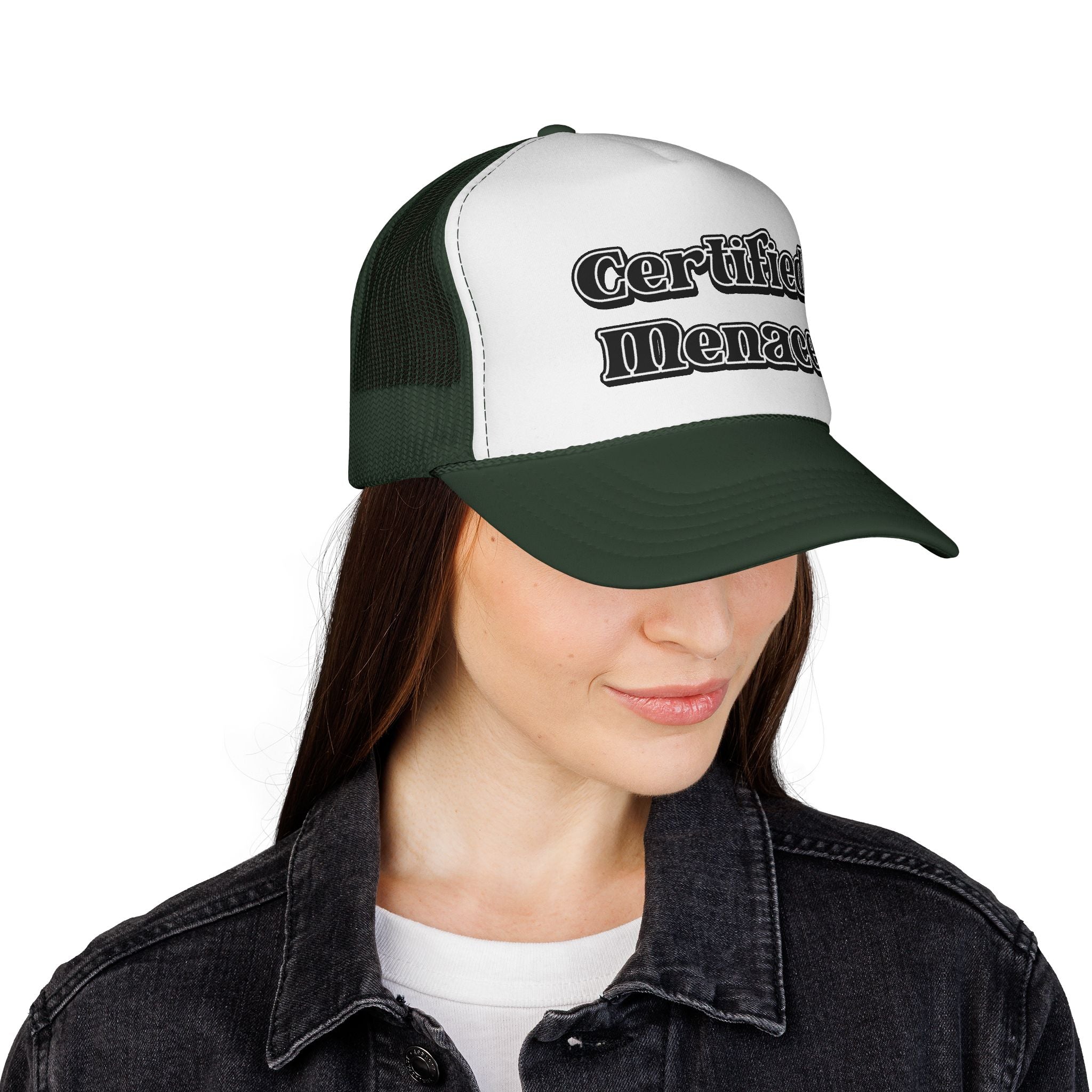 Certified Menace Trucker Cap - Black and White