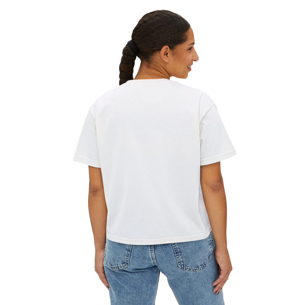 I Am Delight Unicorn Boxy Tee — Cute Rainbow Graphic Women’s Shirt