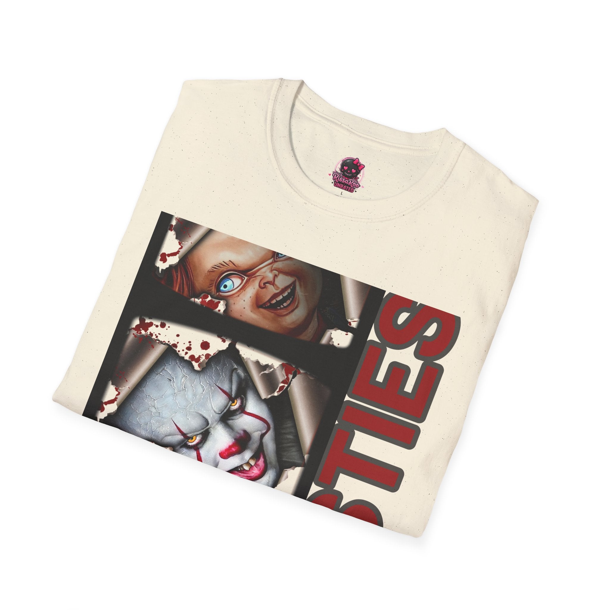 Horror Besties T‑Shirt — Creepy Faces Graphic Tee